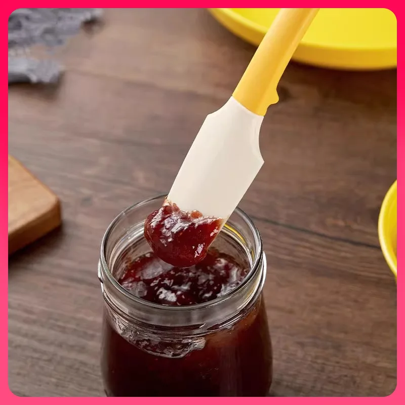 Household Two-in-one Baking Spatula Hightemperature Resistant Silicone Spatula Cream Jam Butter Spatula Kitchen Stirring Spatula