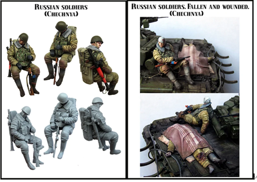 1:35 ratio die-cast resin  special forces soldiers 3 figures need to be assembled and colored by themselves