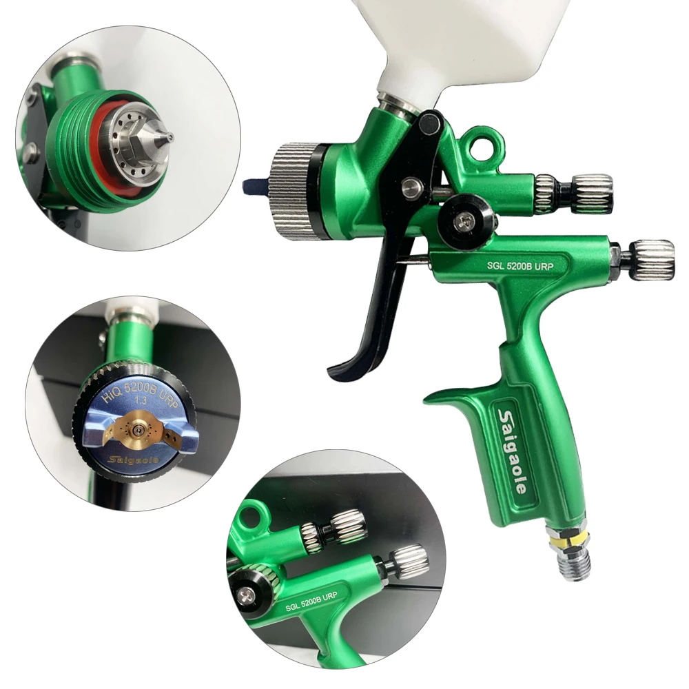 Imagem -03 - Pistola de Pulverização de Gravidade de Carro Hvlp 5200b Bico 1.3 mm 600ml Copo de Pintura