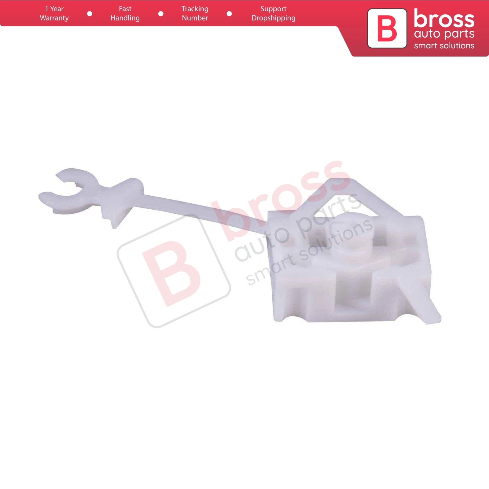 Bross Auto Parts BWR1193 Electrical Power Window Regulator Clip Front Left Door for Fiat Panda Iveco Euro Bus 2003- 2012