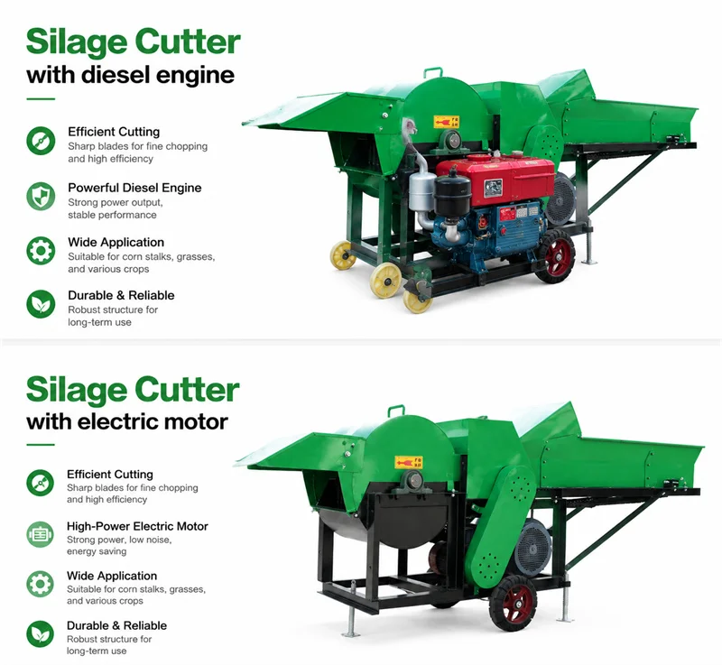 Multifunctional Corn Straw Cutter Chopper Machine Napier Silage Grass Shredder for Cattle Feed Processing