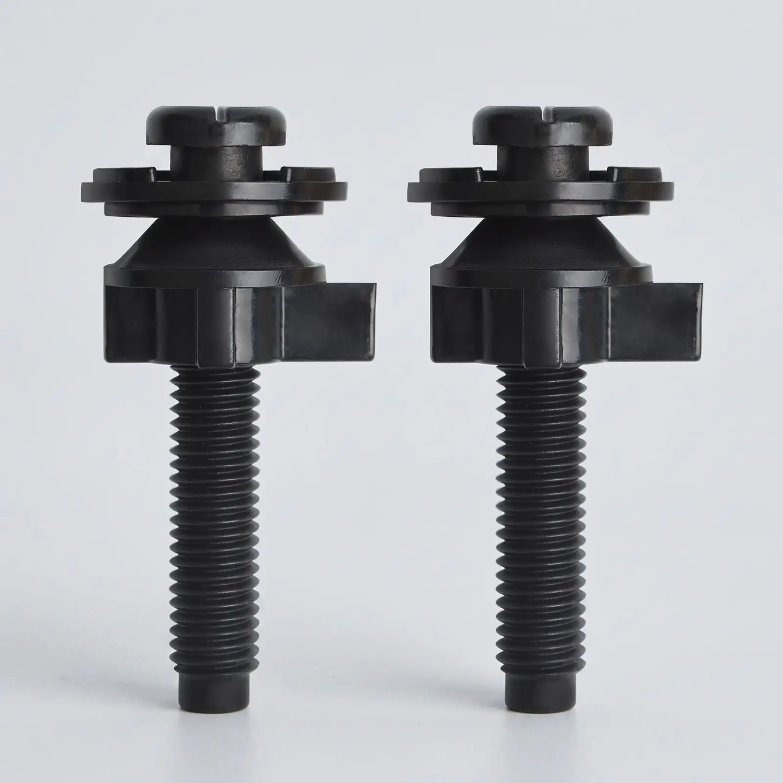 Toilet Seat Hinge Screw Set for Electric Bidet Toilet with Flange Base and Locking Block for Firm Toilet Cover Attachment