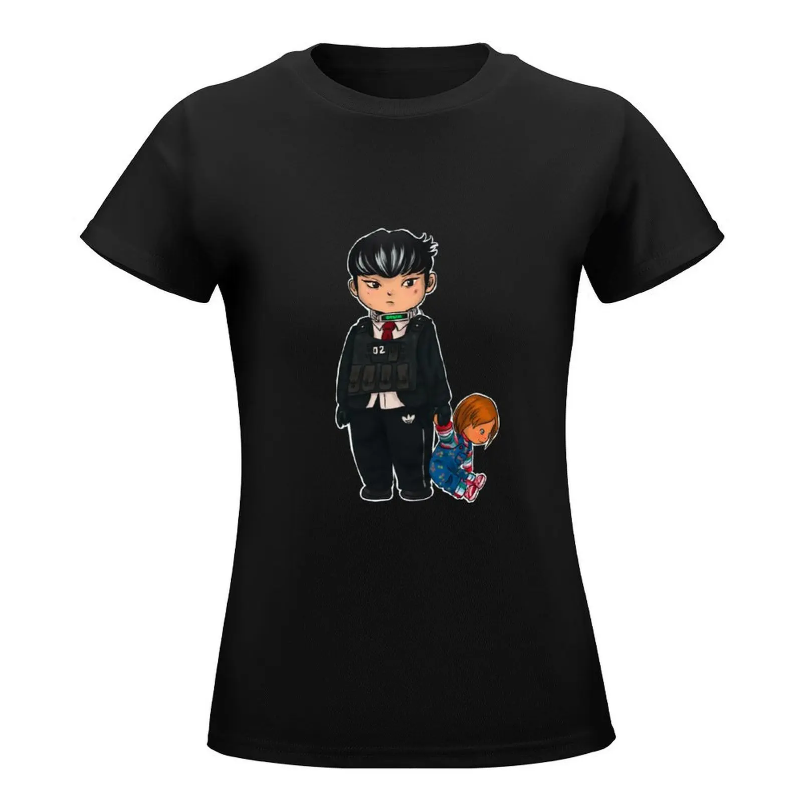 Maverick Changmin (Q) + Chucky T-Shirt sublime sweat cotton t shirts Women