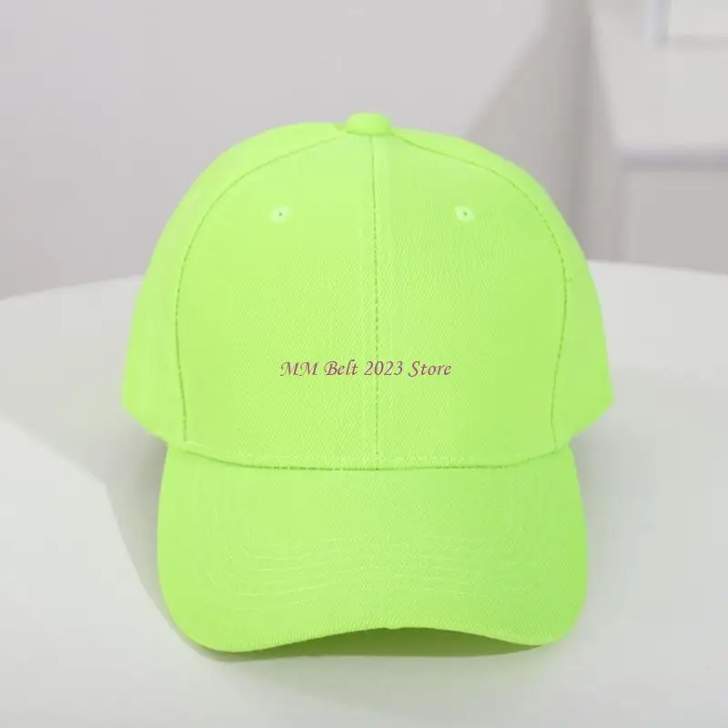 49ME Baseball Cap with Poly-Cotton Fabric, Six-Panel Sun Shade Hat 56-58 Adjustable Cap for Outdoor Walks and Travel Use Daily