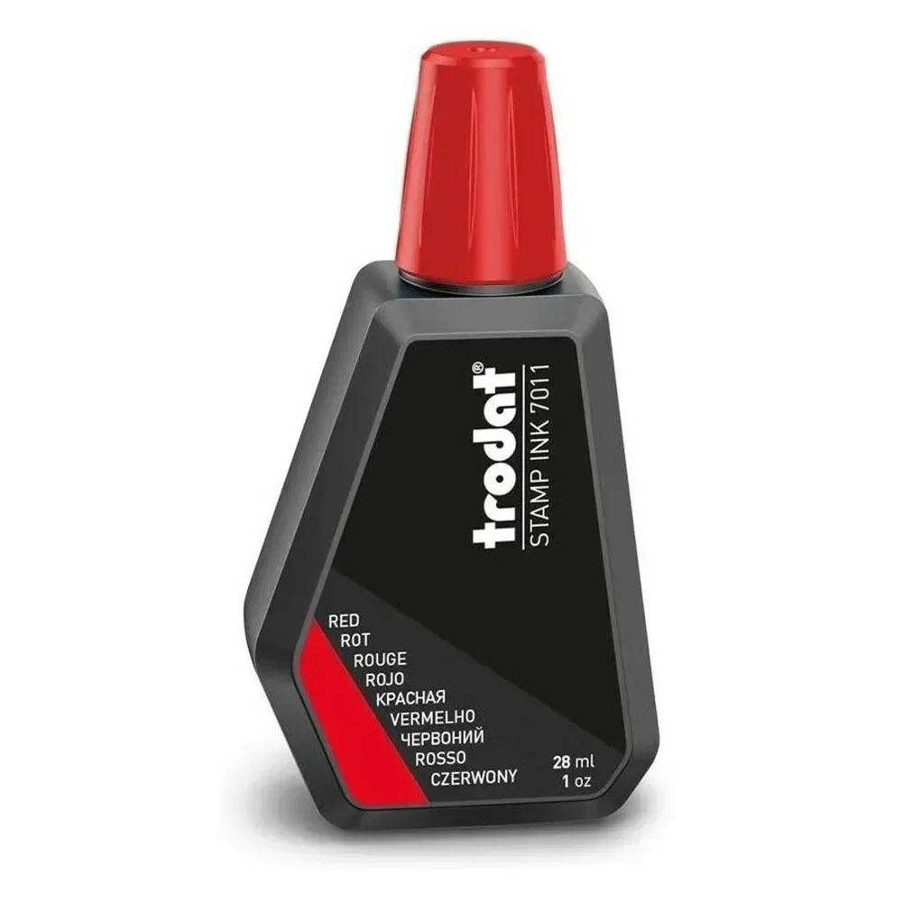 7011 Almohadilla de sello de tinta 28 ml (colores) Rojo / Azul / Negro / Verde / Púrpura para todos los almohadillas de tinta se pueden rellenar herramientas