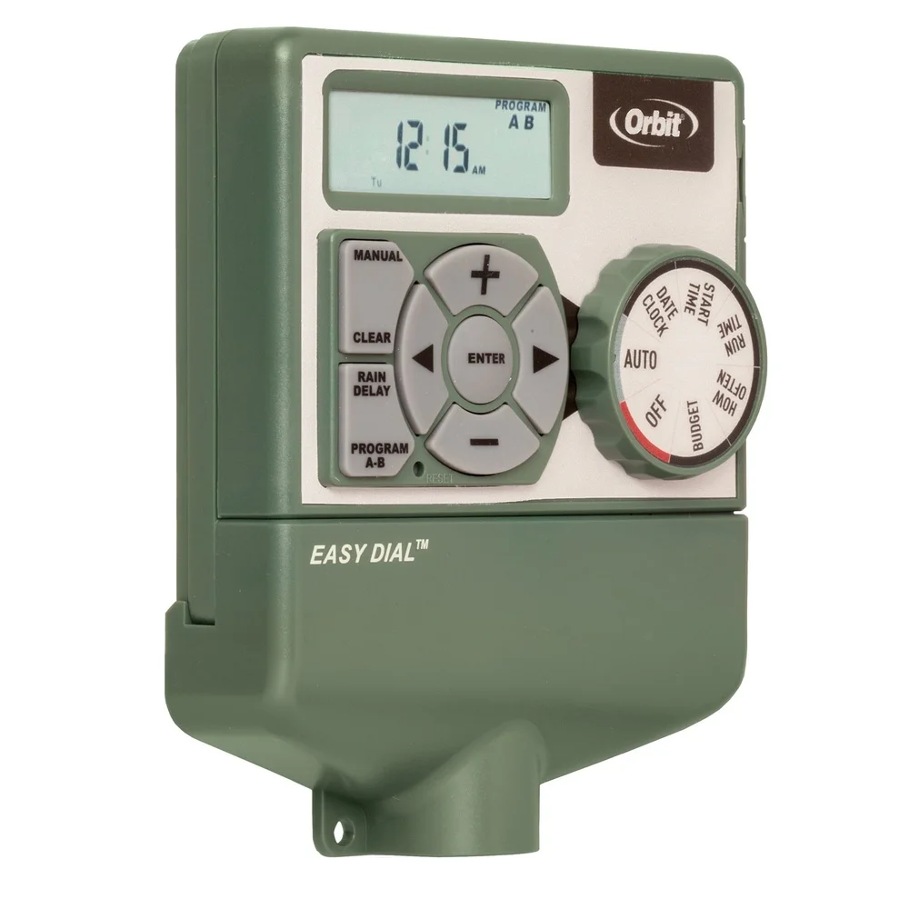 مؤقت رش ذو 6 مناطق قابل للبرمجة سهل الاتصال مع شاشة LCD، إعادة ضبط تلقائي لتأخير المطر، إعدادات وقت مرنة لميزانية المياه #5