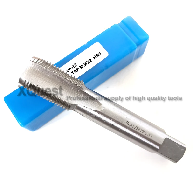 XQuest HSS Metrik Thread Plug Tap M28 M28X3 M28X2 Tangan Kiri Halus Memotong Sekrup Thread Keran M28X2.5 M28X1.5 M28X1.25 M28X1 m28X0.75