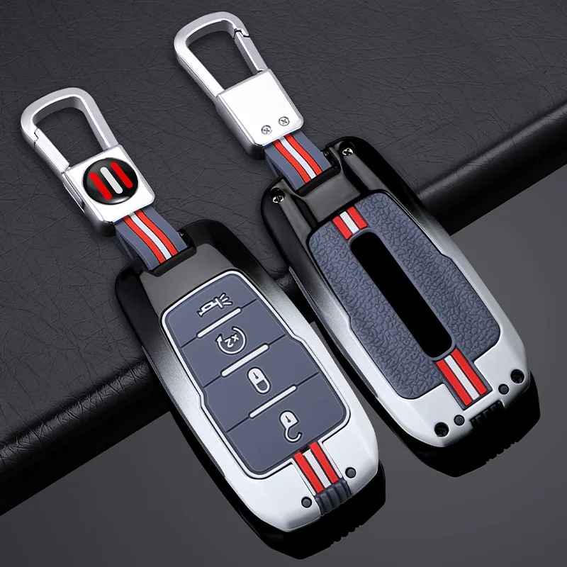 Zink legierung Auto Remote Key Case Abdeckung Shell Fob für Dodge Ram 1500 2500 3500 4500 5500 Pickup 2019 2020 2021 2022 Autozubehör