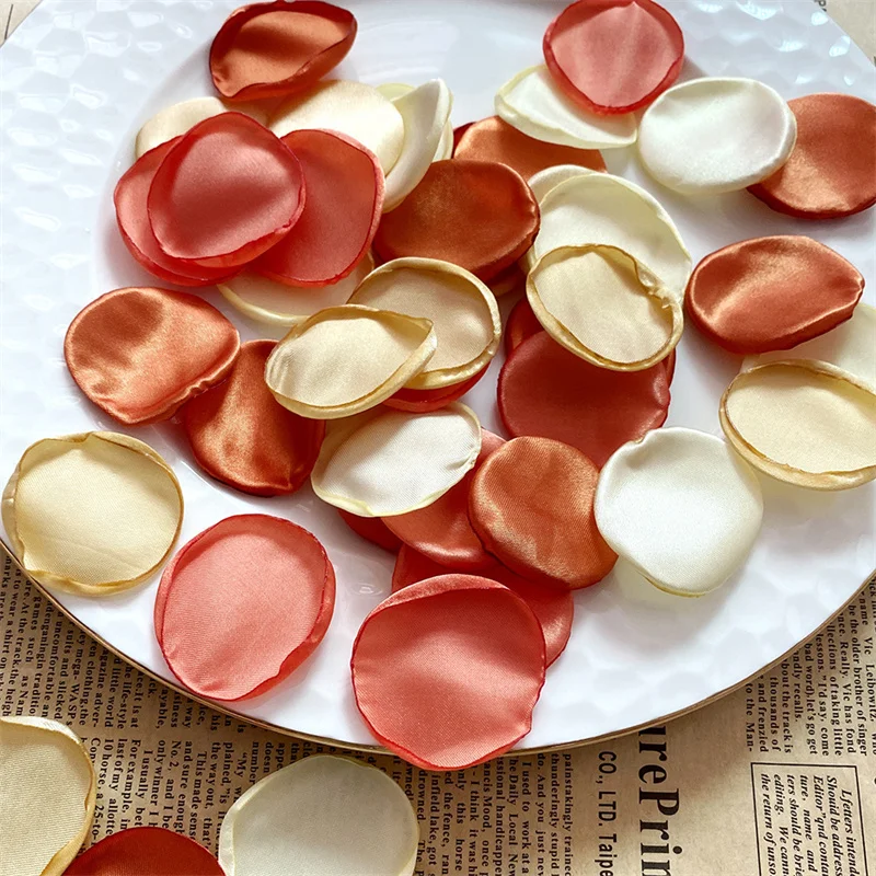 100/200 Uds. Pétalos de rosa para boda pétalos de flores de rosas de seda hechos a mano boda artifici flor decoración de matrimonio San Valentín 50%