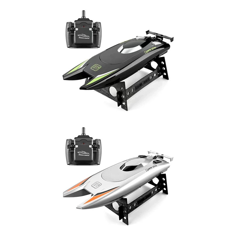 RC Racing Boat For Adults - 2.4 Ghz RC Boat High Speed Electronic Remote Control Boat For Kids Durable Easy To Use Black