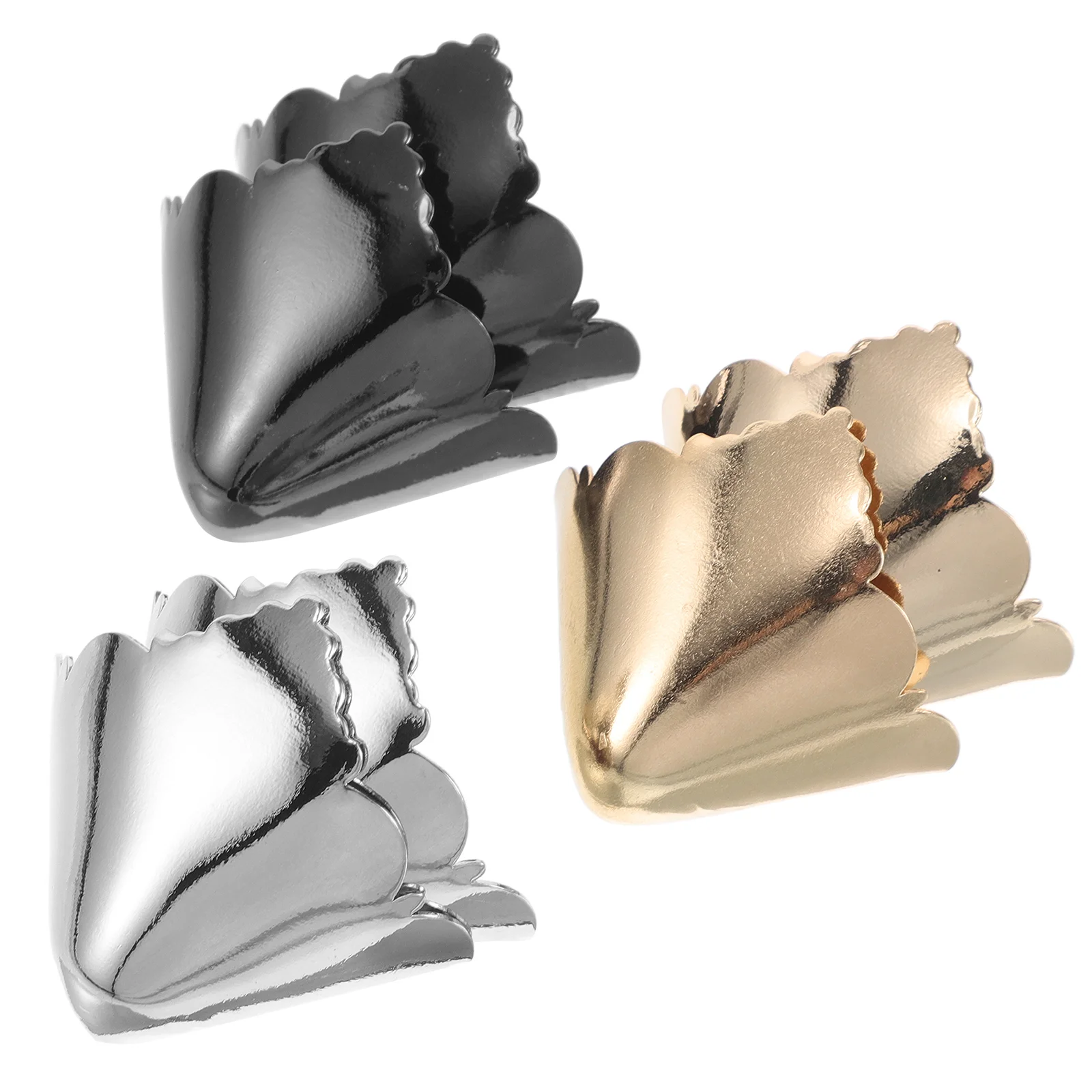 

3 Pairs High Heel Tip Protector Metal Pointed Cap Covers Shoes Repair Replacement Guards For Pump Toe