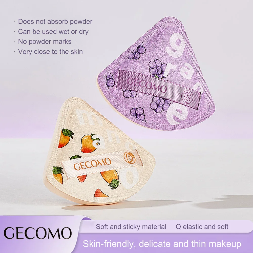 Triangle Fleshy Grape Powder Puff Dry And Wet Dual-use Skin-friendly Air Cushion Soft Cosmetic Puff Makeup Foundation Sponge