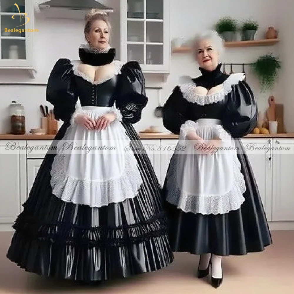

Bealegantom Black Victorian Maid Prom Dresses 2025 Historical Reenactment Cospaly Aesthetic Bustle Customized Party Evening Gown