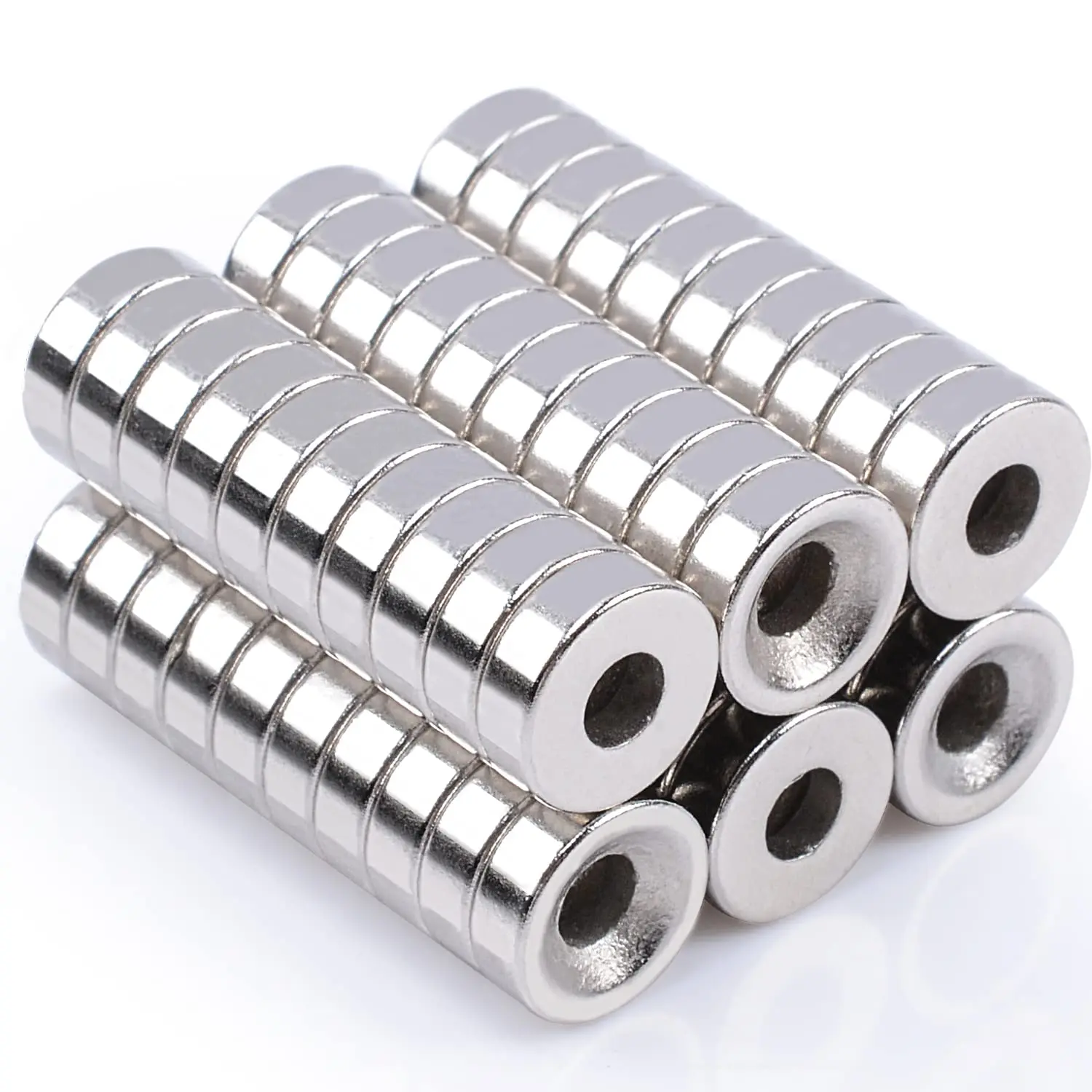 

Hot 3-50Pcs 8x3 10x3 12x3 18x3 Hole 3mm N35 NdFeB Countersunk Round Magnet Super Powerful Strong Permanent Magnetic Disc for DIY