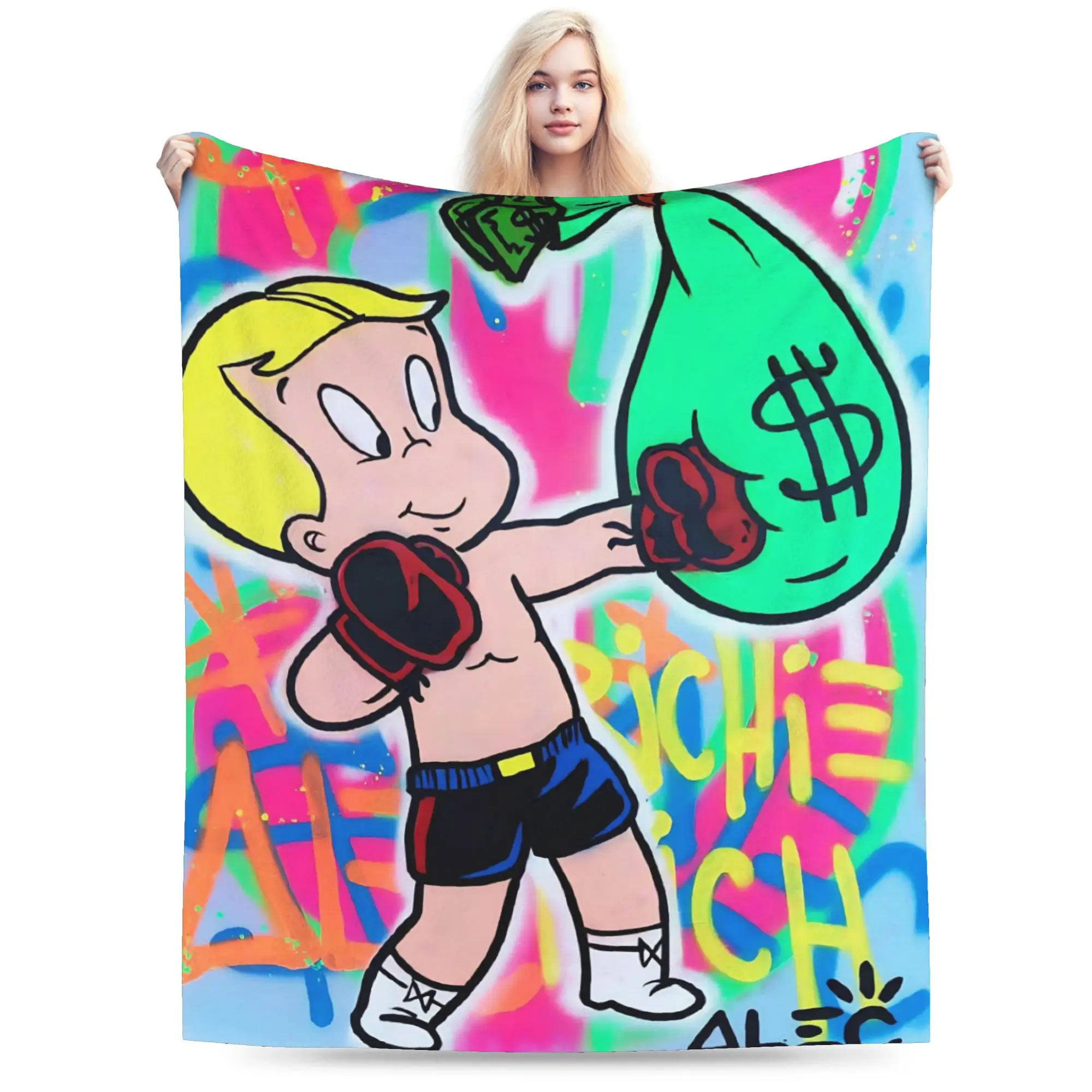 Alec Monopolys Blanket Super Soft Warm  Throw Blankets for Bed 50x60 Inch Multi-size Bedspreads