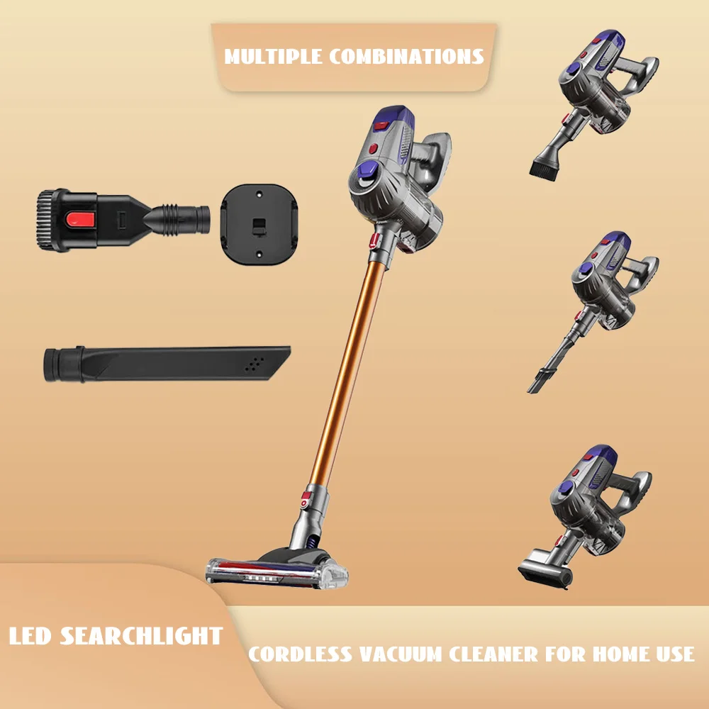 2023 NEW 9KPA Cordless Handheld Vacuum Cleaner LED Electric Sweeper 150w Dual Motor Household Car Mite Duster Cleaning Appliance