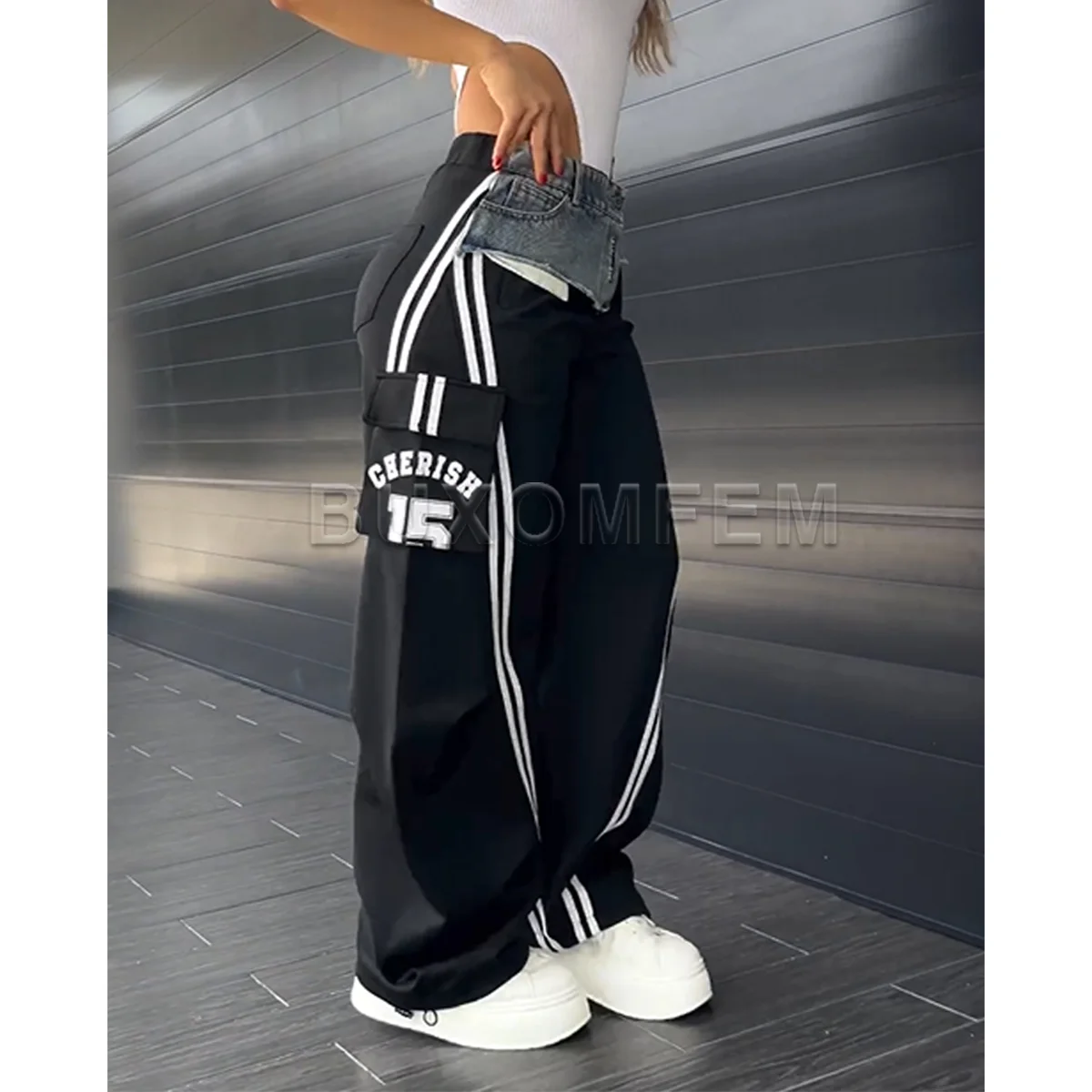 Stylish Comfortable Loose Trousers Casual Retro Unique Women's Long Baggy pants High Quality Wide Leg Pants 2024 Women's Bottoms