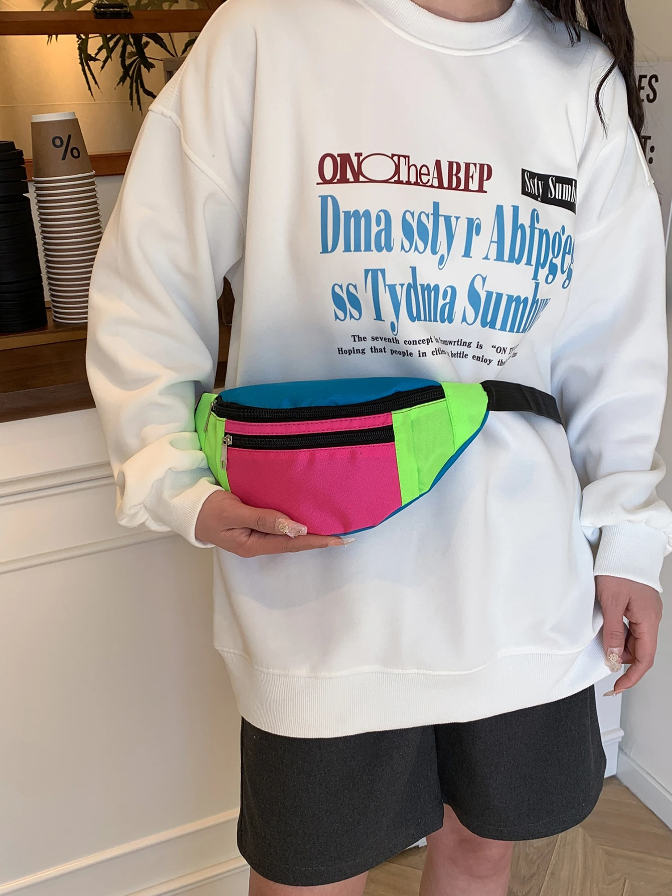 Taille Tasche Frauen Männer Tasche Mode Lässig Brust Handtasche Fanny Pack Sport Reise Geldbörse Taille Pack Bauch Taschen Fall – Detail 10