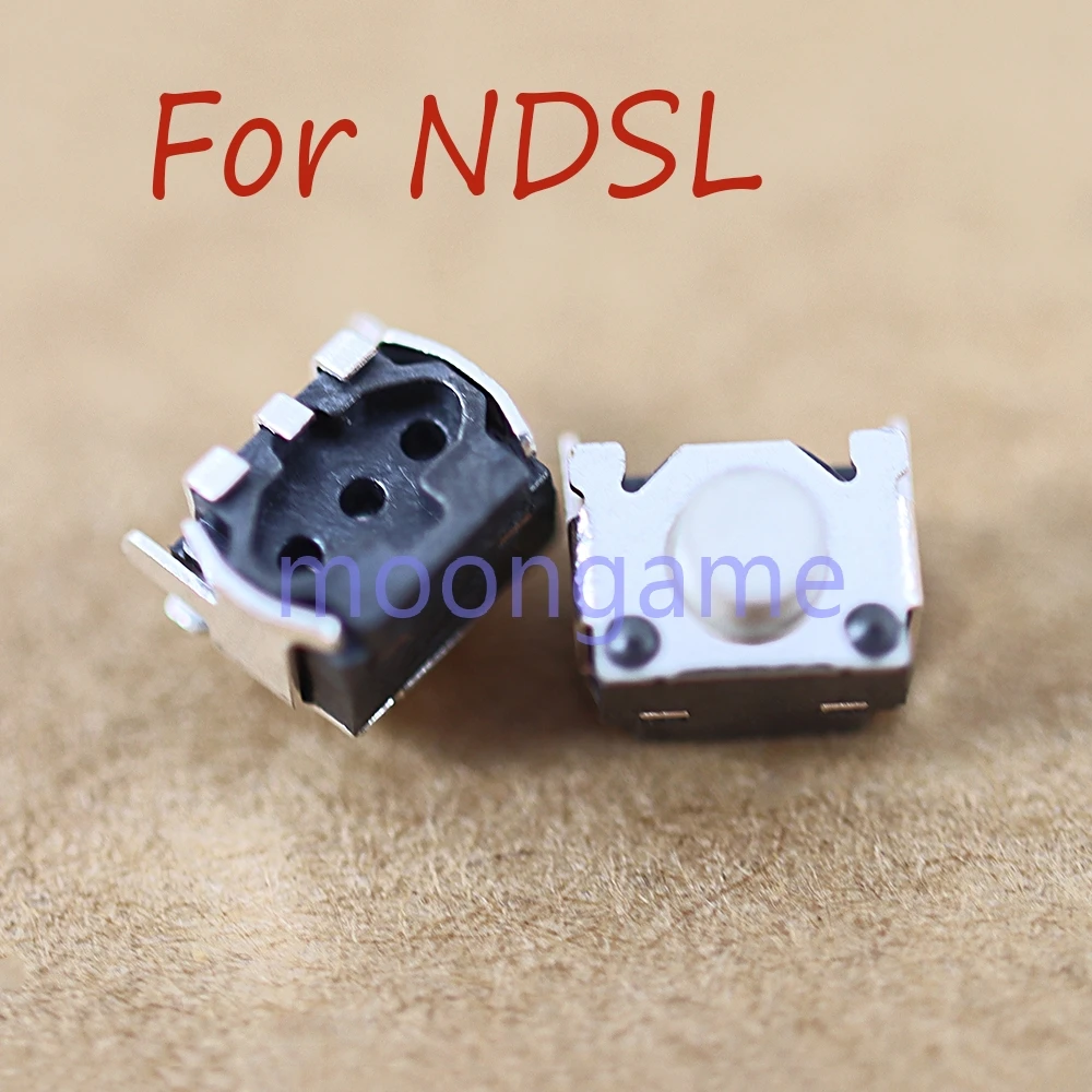 2 uds pieza de repuesto Microinterruptor de botón izquierdo derecho para DS Lite NDSL NDSi NDSiXL L R interruptor de botón de disparo
