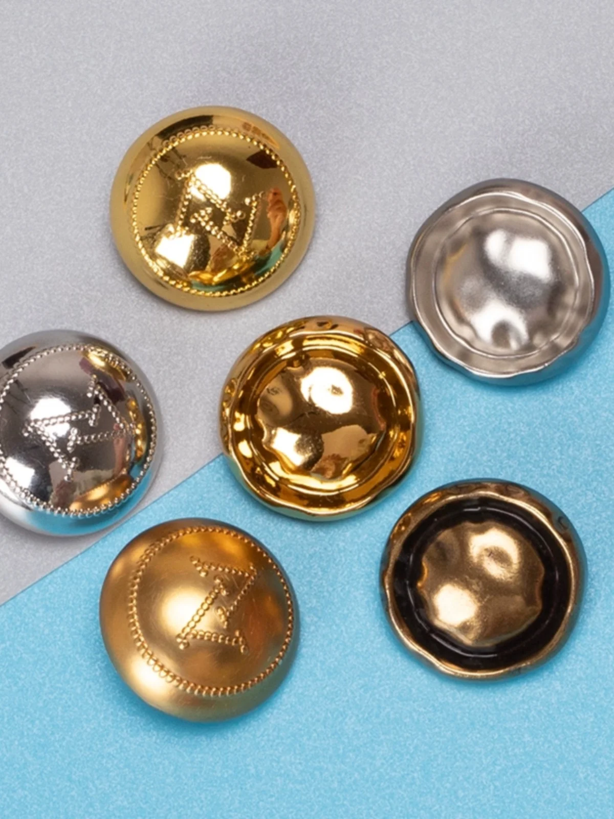 

Handmade Metal Coat Buttons Flat Woolen irt Dr Buttons round ape Clothing Accories DIY Sewing Tools from Zhejiang