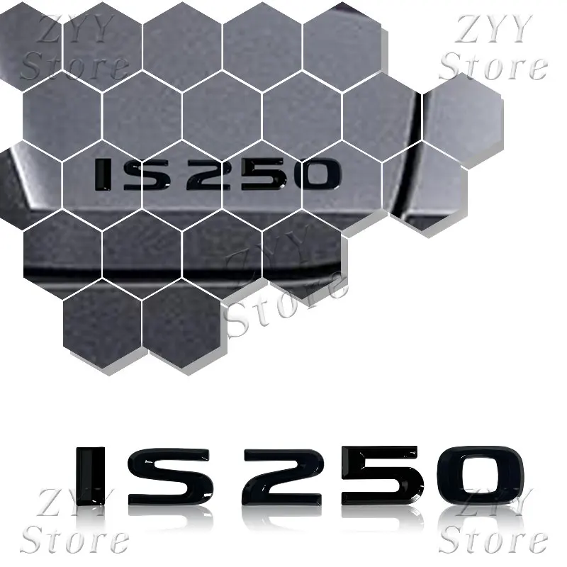 ثلاثية الأبعاد شعار سيارة معدنية المصد الخلفي الجذع الجسم شارة ملصق لكزس IS200 IS250 IS300 IS350 AWD شعار ملصق مائي اكسسوارات الديكور