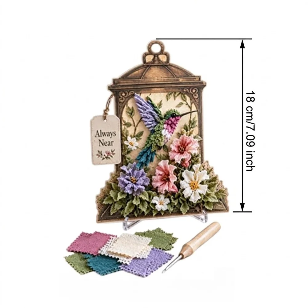 3D Stereoscopic Fabric Lantern Kit Unique Poking Art Craft Set For Adults, Creative Home Decorations For Christmas , Birthdays