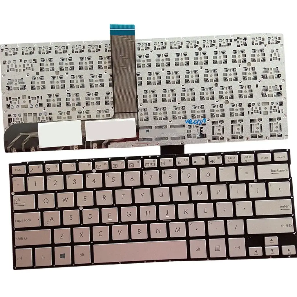 

Keyboard US Layout Numeric Durable Simple Silver Replacement Ergonomic Matte Classic Keypad for ASUS TP300 TP300L TP300Ij P302Lj