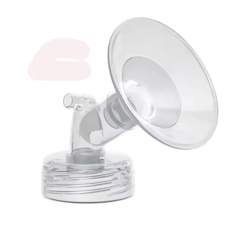 2 قطعة محول الثدي صديق للأم متوافق مع درع 24 مللي متر لمعظم المضخات محول السيليكون حواف مضخة الثدي #4