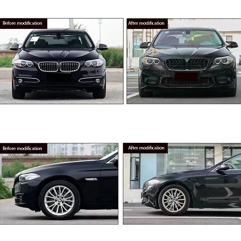 Kit carrozzeria Paraurti anteriore posteriore Minigonne laterali Stile M5 per BMW Serie 5 F10 F18 Aggiornamento al 2021 G30 M5 Bodykit