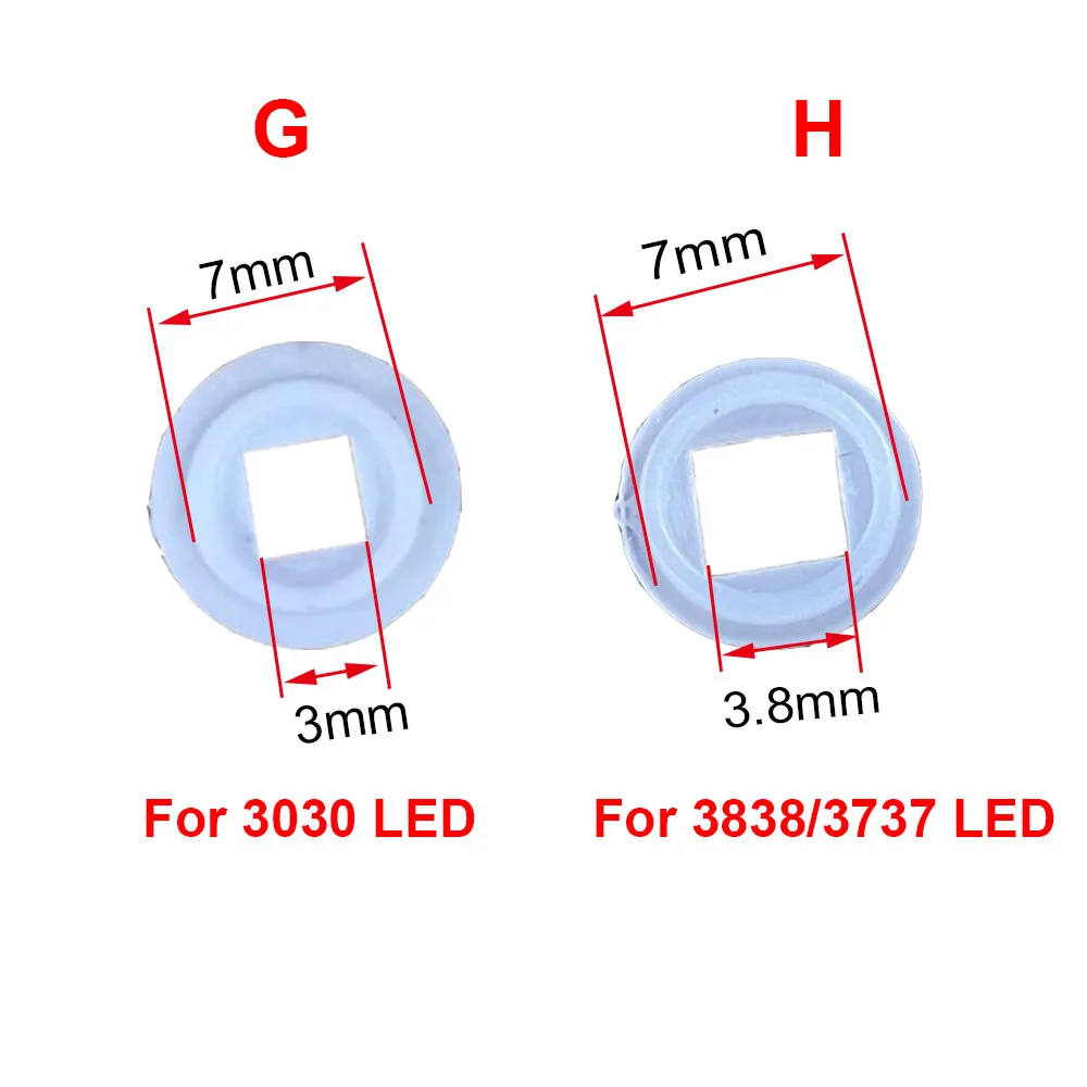 فاصل بلاستيك LED فاصل ، صمام ثنائي باعث ، شمع عازل ، شمع عازل ، 3 صوان