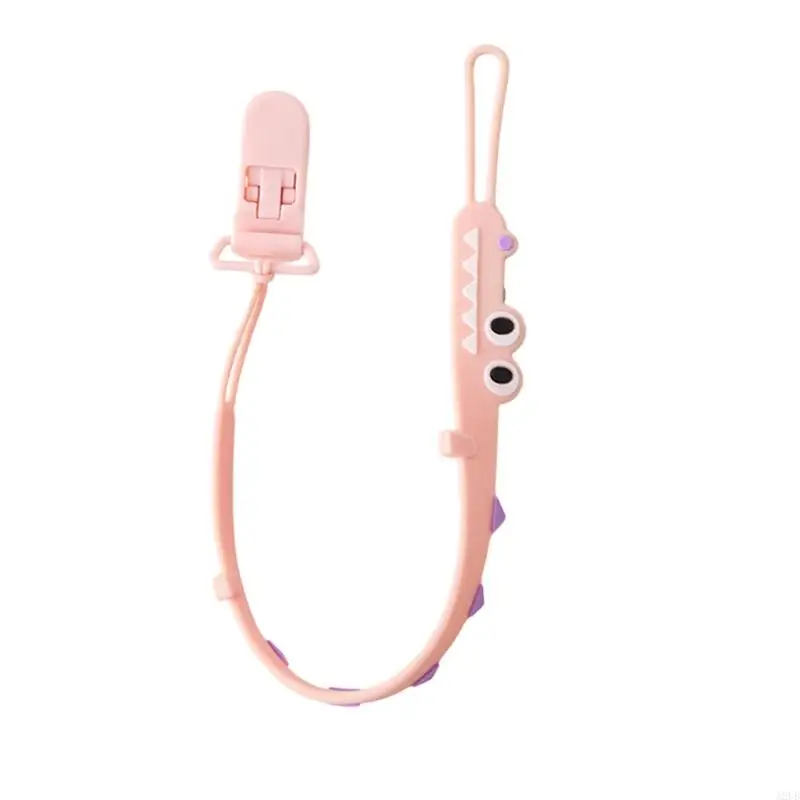Schnullerband Baby Schnullerkette Neugeborene Schnullerkette Babyprodukt Silikon Beißring Schnullerband Schnullerhalter A2UB – Detail 10
