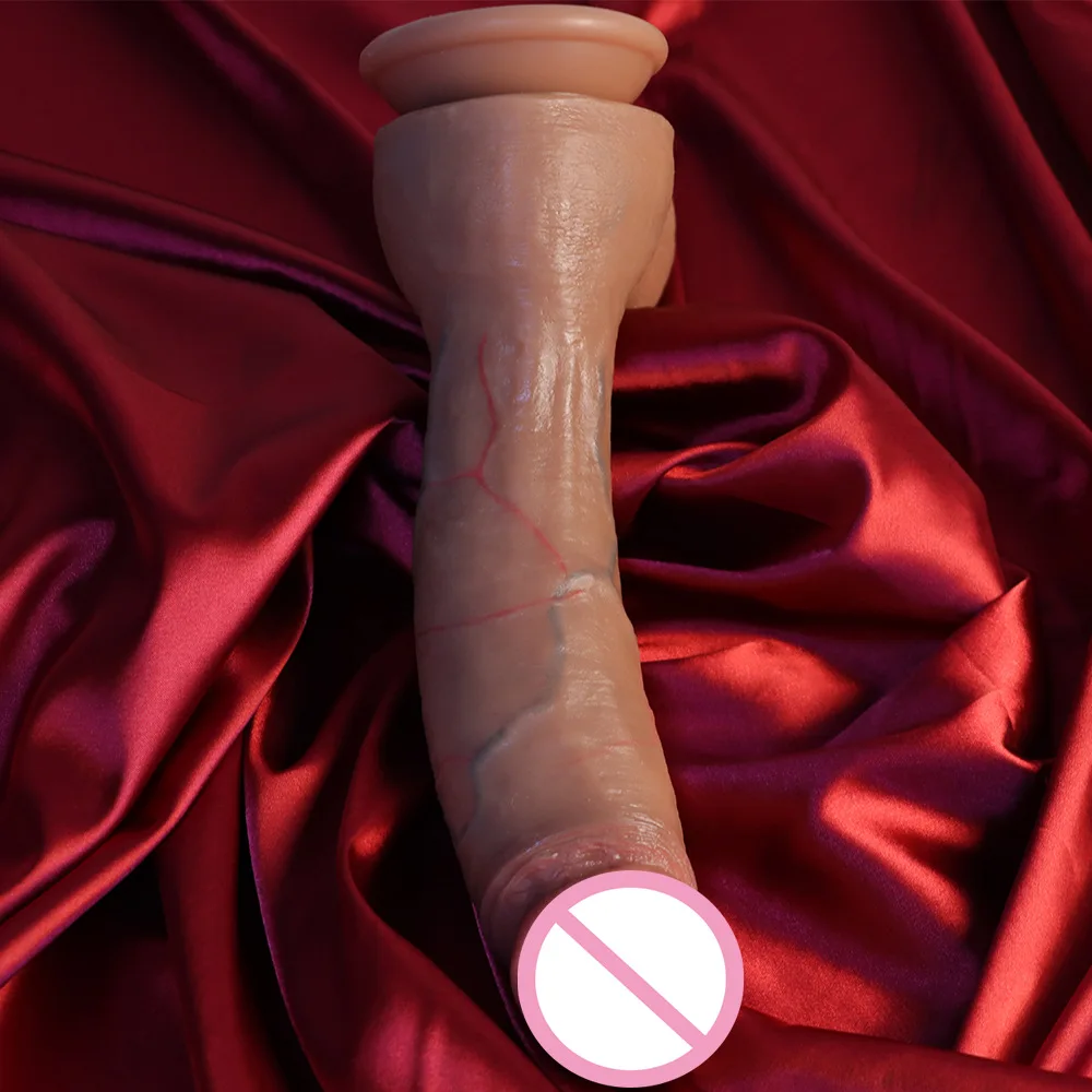 Super Real Skin Silicone Big Huge Dildo Realistic Suction Cup Cock Male Artificial Rubber Penis Dick Sex Toys for Women Vaginal