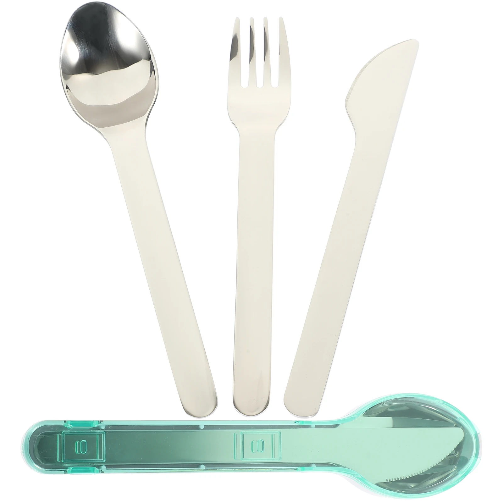 

Portable Cutlery Set Stainless Steel Camping Fork Spoon Kit Travel Outdoor Tableware Lightweight