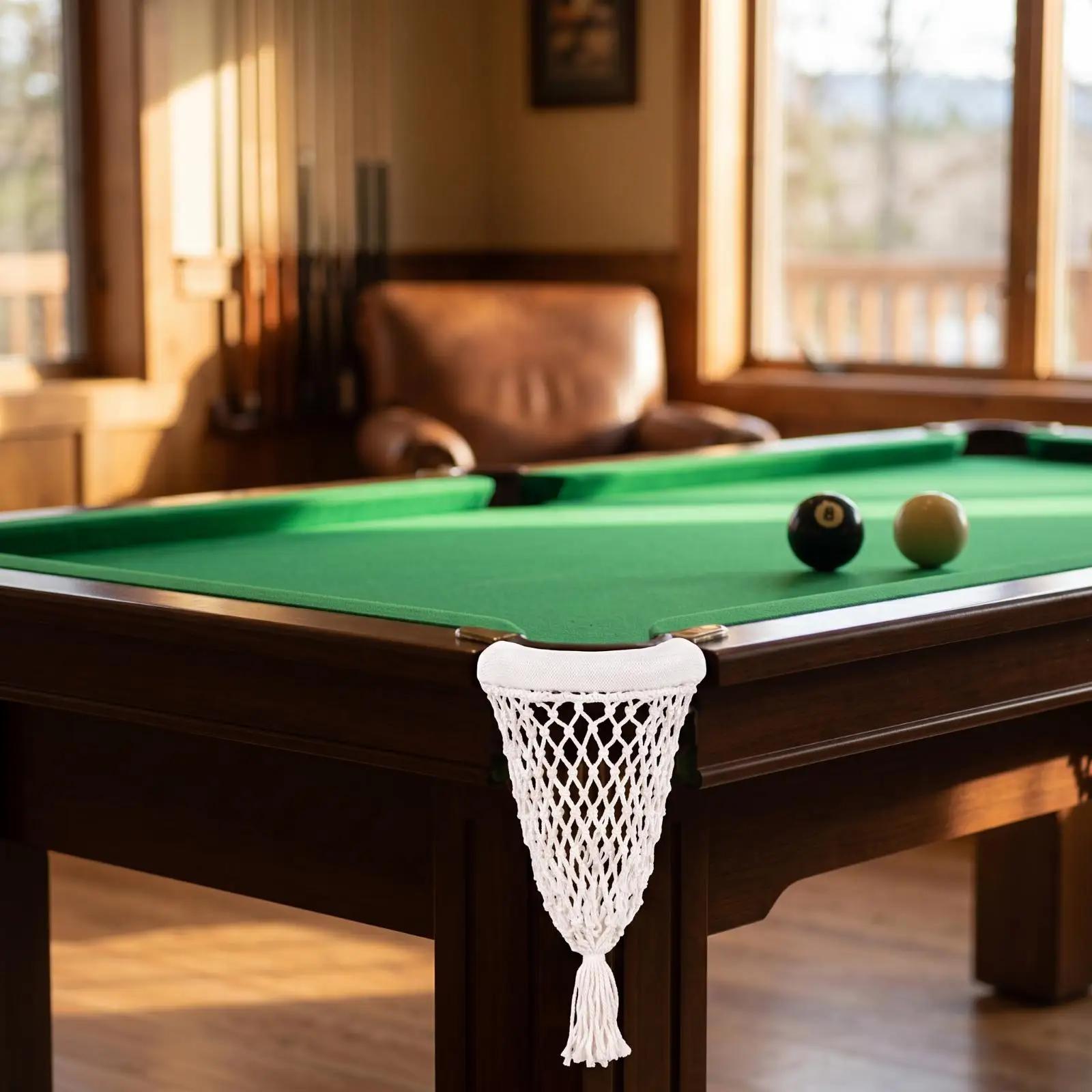 Billiard Pocket Protector Mesh Liner Replacement Cotton Thread Hanging Net for Pool Table Ball Collector Snooker Club