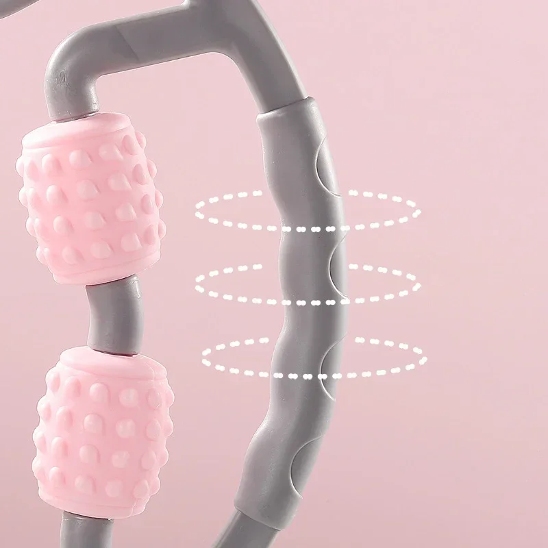 أسطوانة تدليك محمولة لاسترخاء العضلات واللياقة البدنية وحلقة الساق لتخفيف آلام الرقبة والذراع جهاز تدليك متعدد الوظائف #3