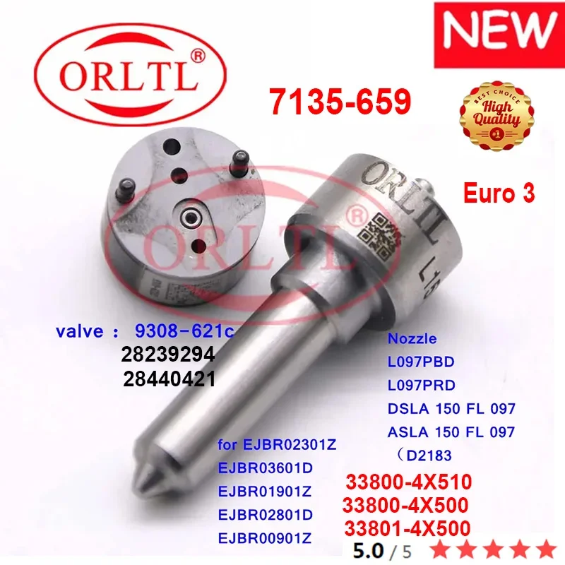 REPAIR KITS 7135-659 NOZZLE L097PBD VALVE 9308-621C FOR EJBR02301Z EJBR03601D EJBR01901Z EJBR02801D EJBR00901Z 33800-4X510