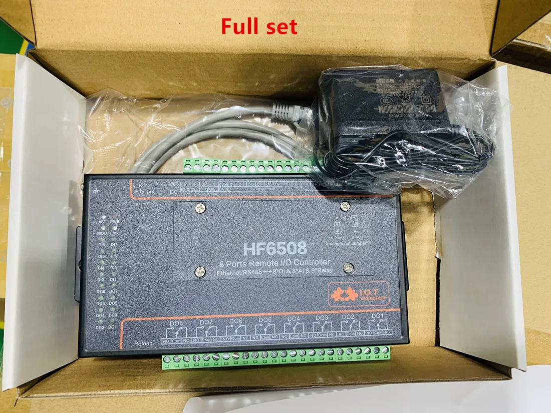 

Home Hf650 Industrial Di 8 Do 8 Way Io Controller Ethernet Rs485 8ch Remote Relay Ethernet Remote Controller