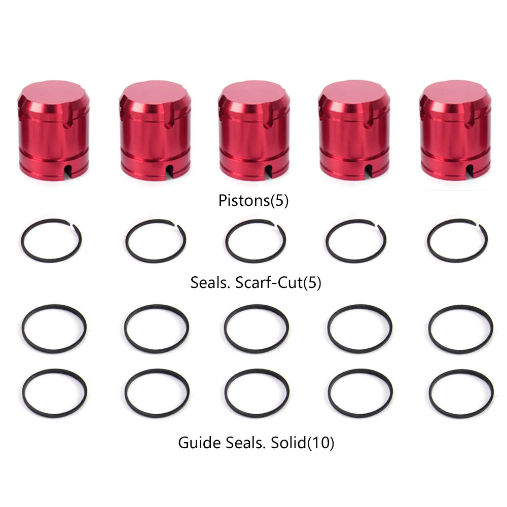 ZS 5 قطعة مجموعة مكبس ناقل الحركة الأحمر لكرايسلر 45RFE 545RFE 66RFE 68RFE 1999-on ل دودج جيب رام 44894-01MK