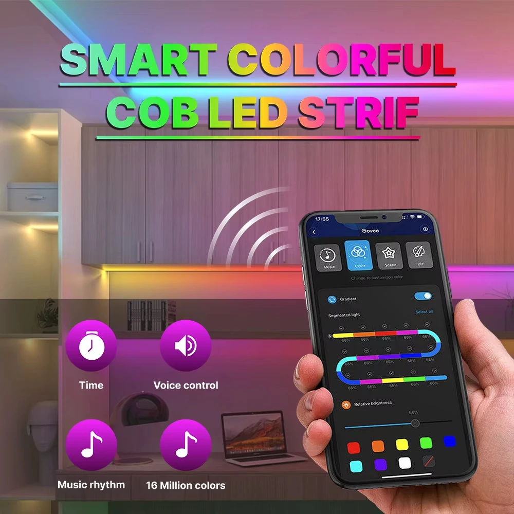 WS2812B RGB شريط LED متغير اللون النيون USB 5 فولت قطاع التحكم Led مرنة ديود الديكور للمنزل غرفة المعيشة إضاءة ديكوريّة