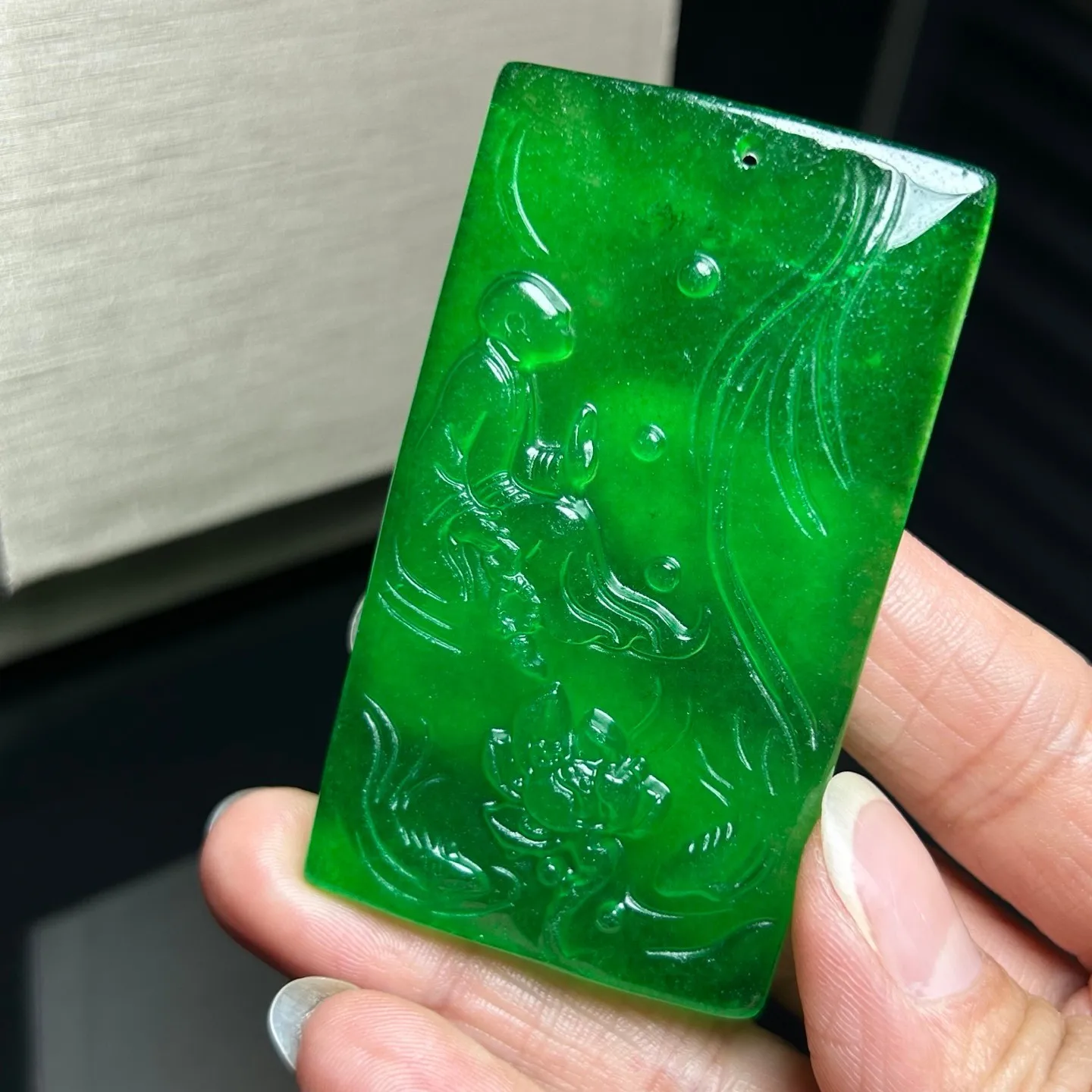 Real natural high Ice Green Jade Jadeite amulet Pendant&Necklaces