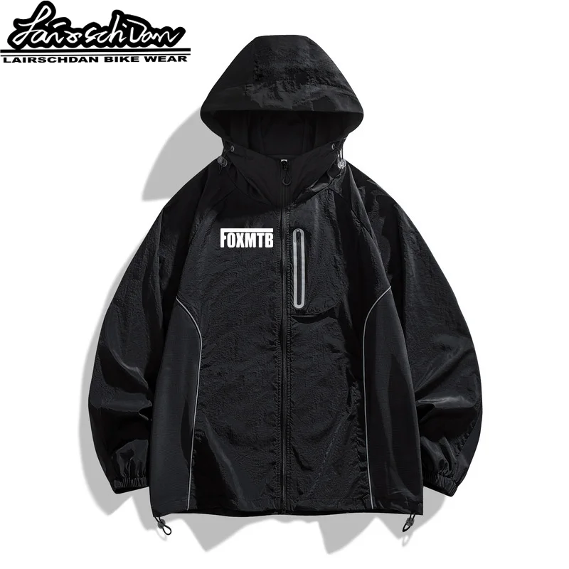 

FOXMTB Cycling Jacket Road MTB Bicycle Windproof Coat Motorcycle Windbreaker Mens Mountain Bike Clothing Fahrradjacke Herren