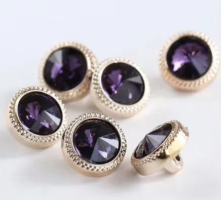 10pcs/lot Size:11.5mm Quality Buttons with Color Stone for Shirt Resin Button Scrapbooking DIY Accessories (ss-125)