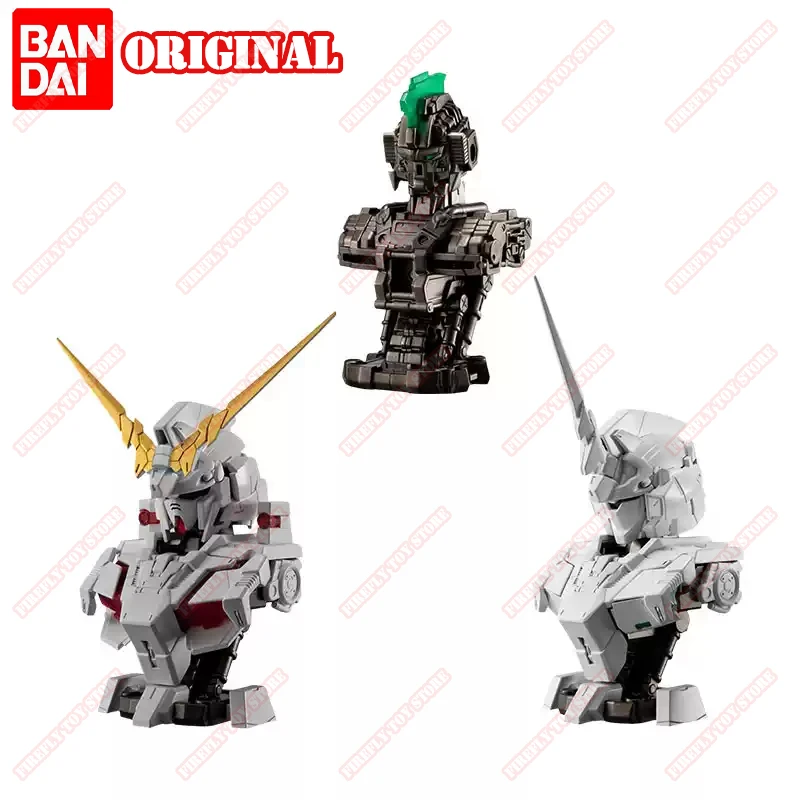 بانداي الأصلي جاندام تحويل الرسوم المتحركة لعبة الطرفية اللعب Gacha محظوظ رسم Zaku RX-78 أنيمي عمل نموذج لجسم جمع