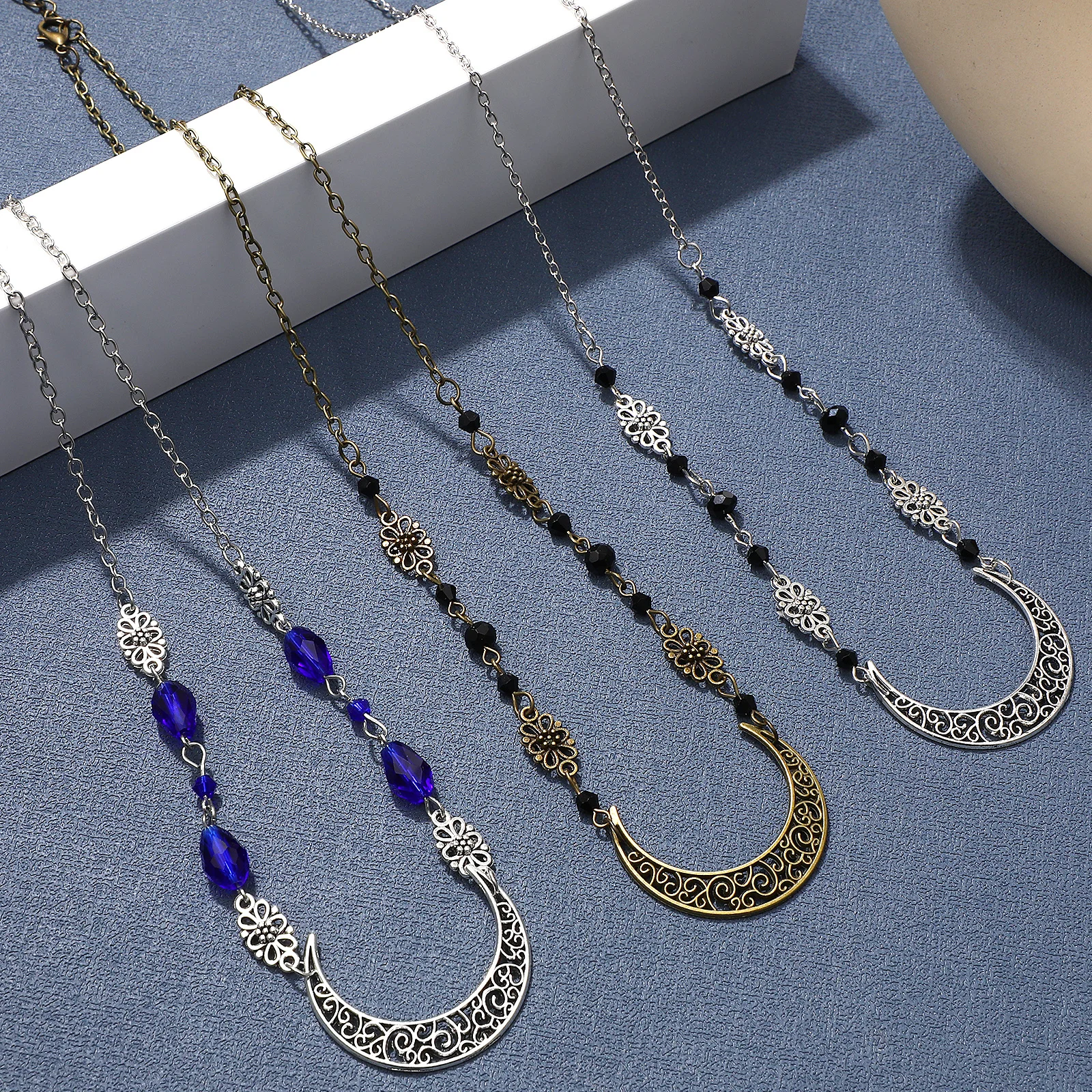 

3 Pcs Head Chain for Vintage Hair Accessories Women Retro Headpiece Wedding Chains Bride Headdress Forehead Crystal