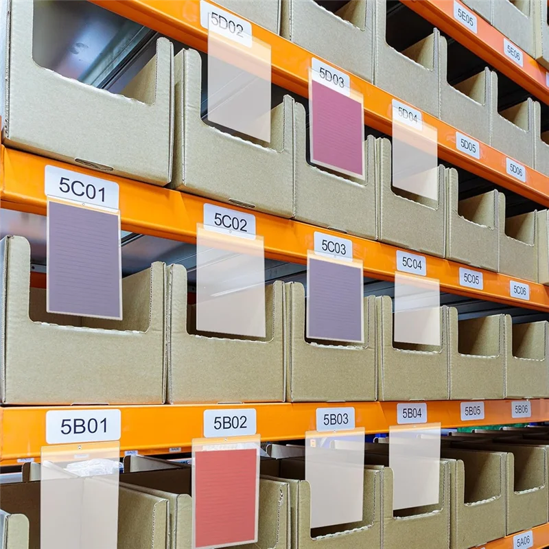 Ef-para sala de aula casa 6x9 Polegada manga de bolso apagável a seco porta-bilhetes de trabalho Polegada porta-bilhetes de loja pedido de trabalho mangas de plástico