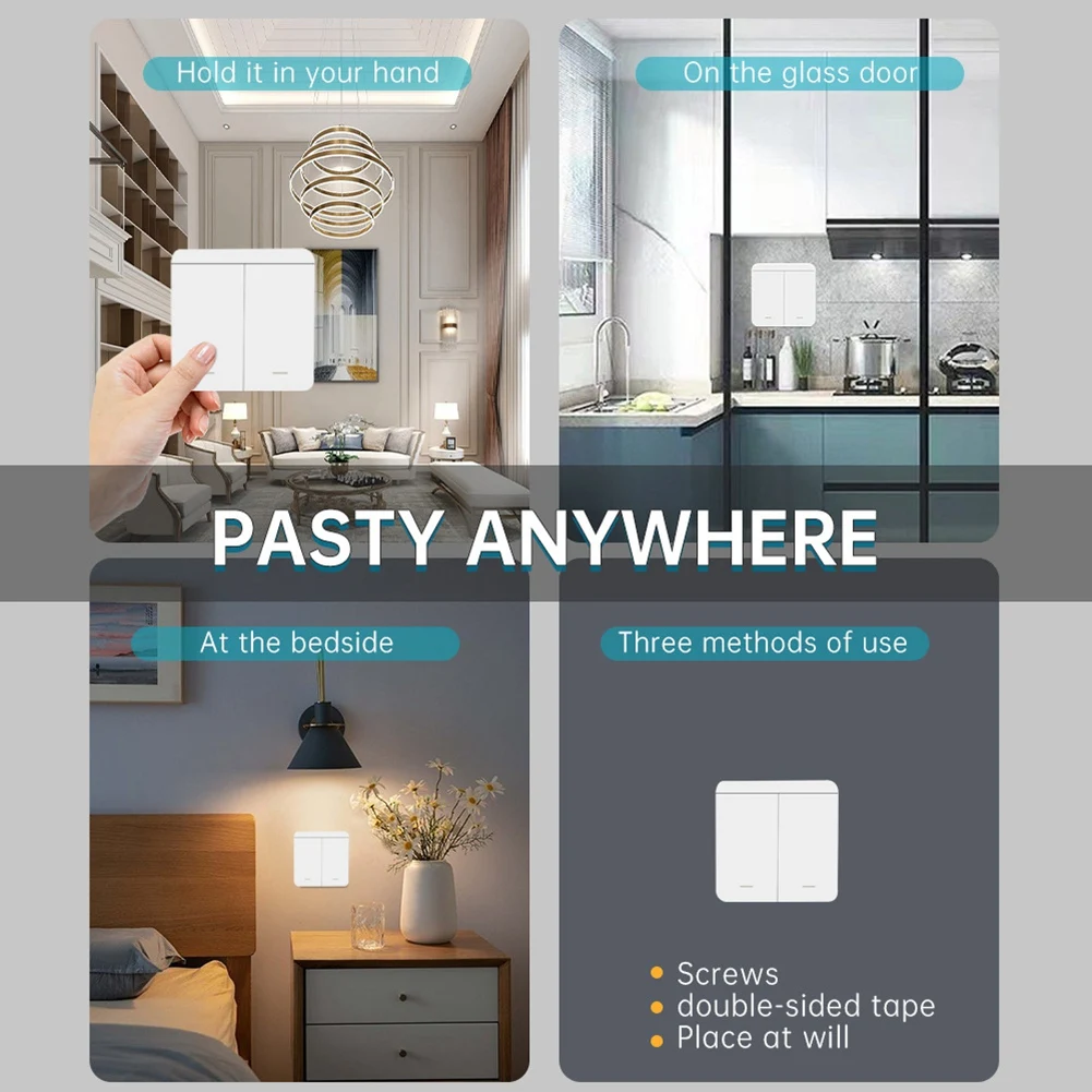 X64A_RF Ricevitore relè 433 Mhz con 1x interruttore da pannello a 2 canali