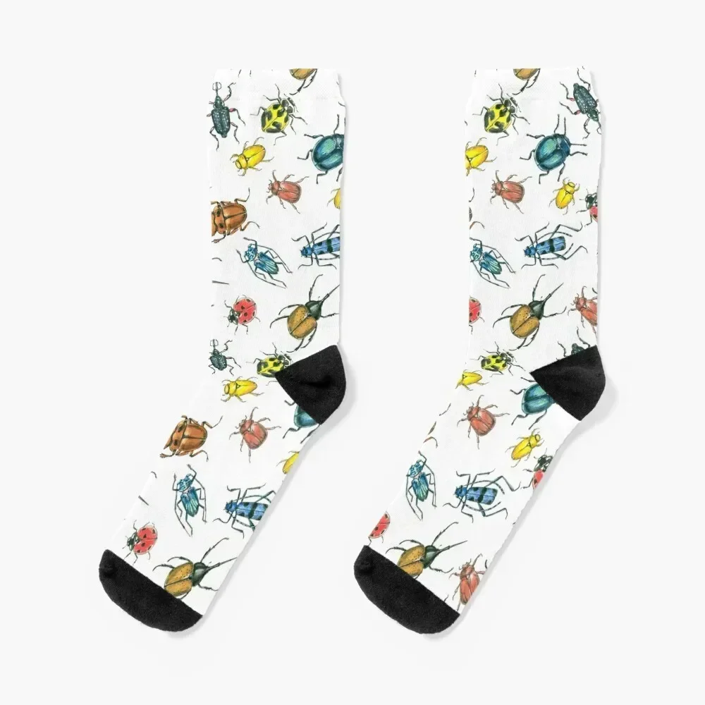 Beetles Socks anti-slip halloween professional running Socks Male Women's