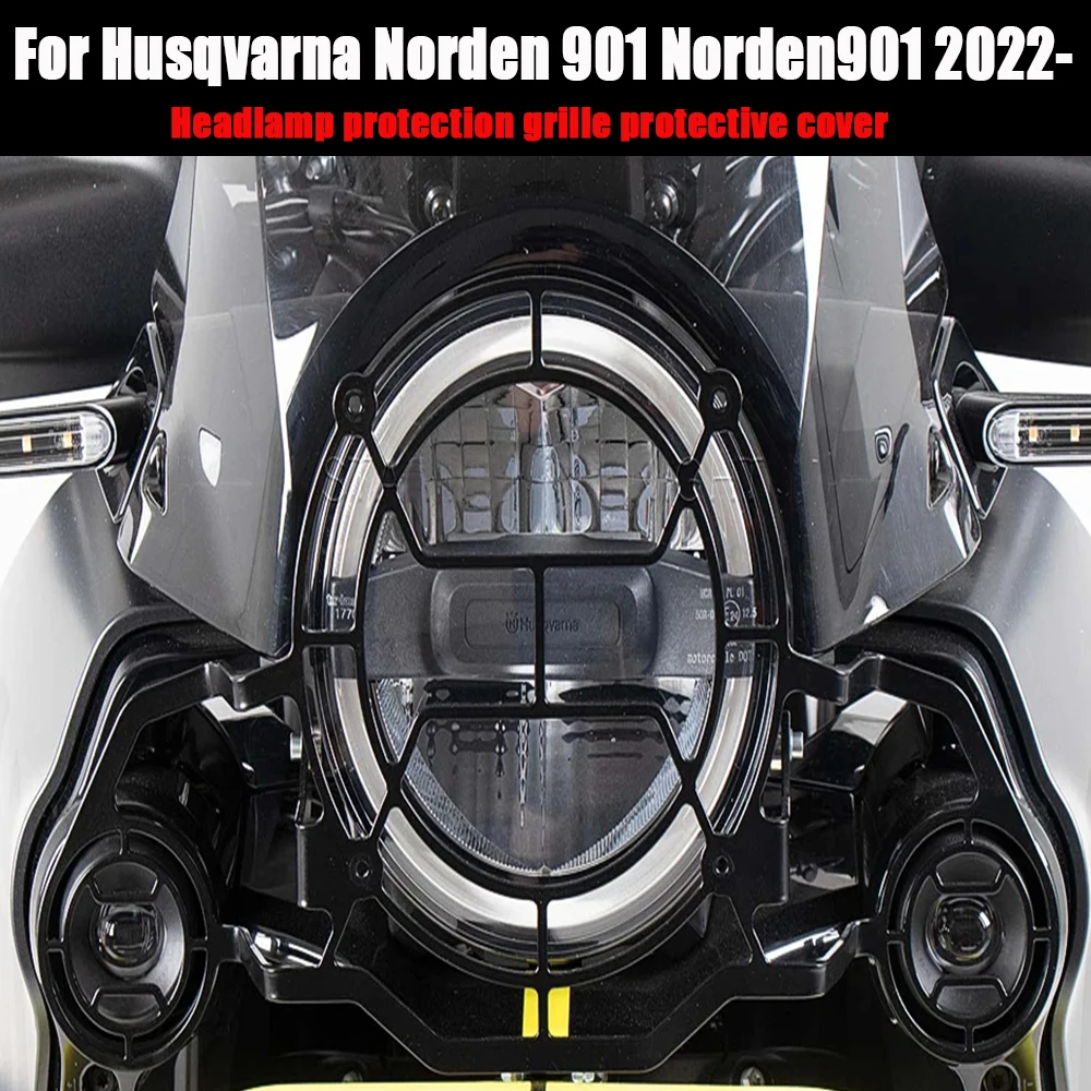 For Husqvarna Norden 901 Norden901 2022 2023 2024 Motorcycle Accessories Headlight Protector Grille Guard Cover Protection Grill