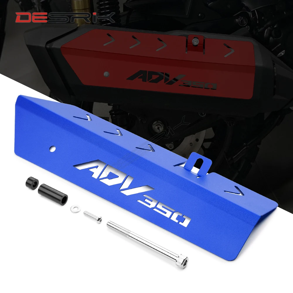 ホンダ-adv350-adv-350-2021-2024-2025-オートバイ-cnc-排気熱シールドプロテクターガードカバー装飾カバー