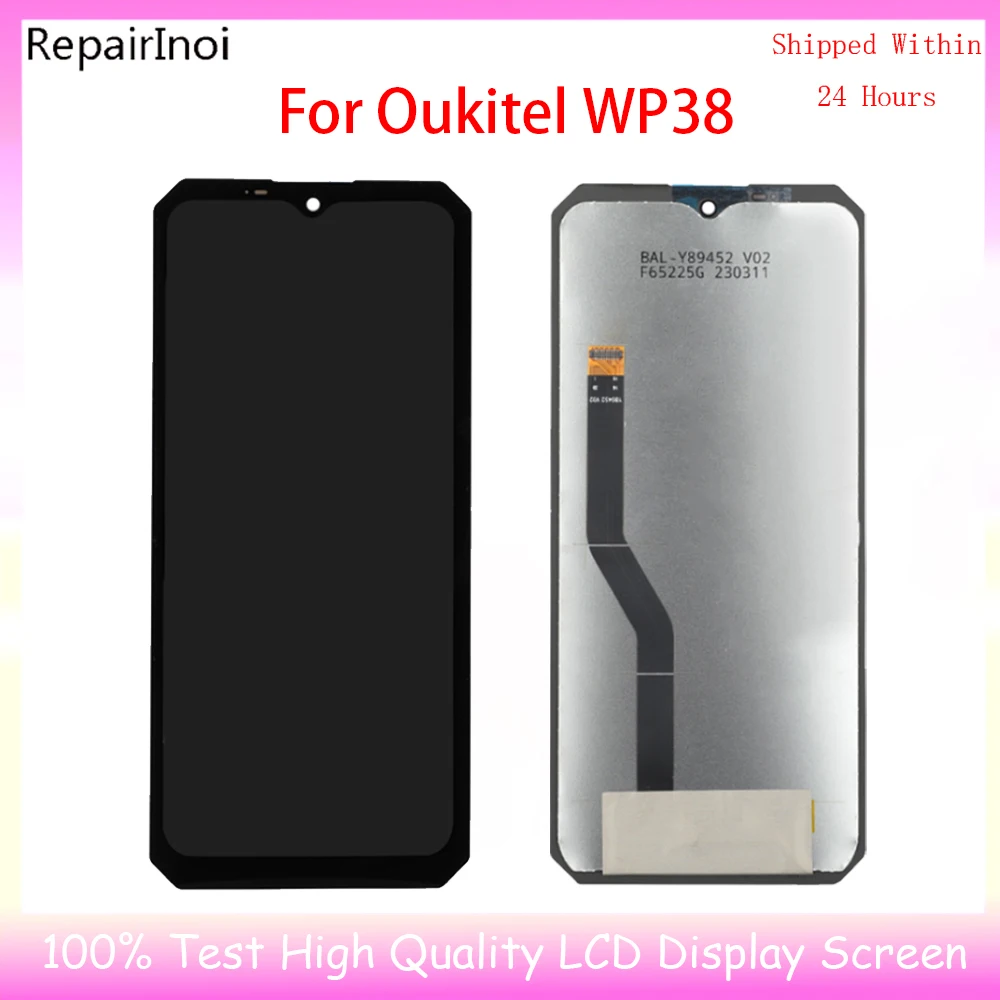 New Tested LCD Display For Oukitel WP38 LCD Display Touch Screen Digitizer Assembly Replacement Part